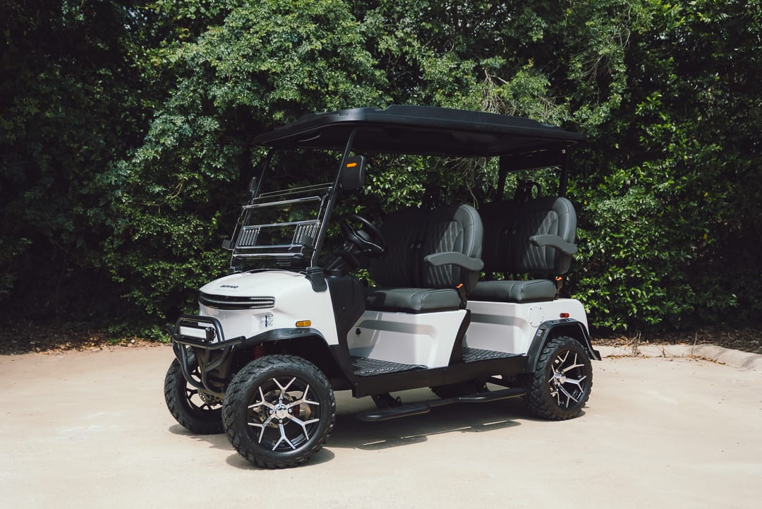 6-seat Land Rover style golf cart rental Destin